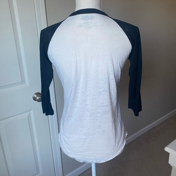 Majestic Threads | Women’s | Brooklyn Basketball Mid Sleeve Baseball T- Shirt - Picture 11 of 13